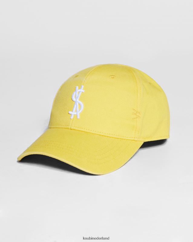 Ksubi unisex 4 x 4 gekruiste dollardop XT0TV249 accessoires geel