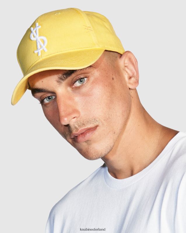 Ksubi unisex 4 x 4 gekruiste dollardop XT0TV249 accessoires geel
