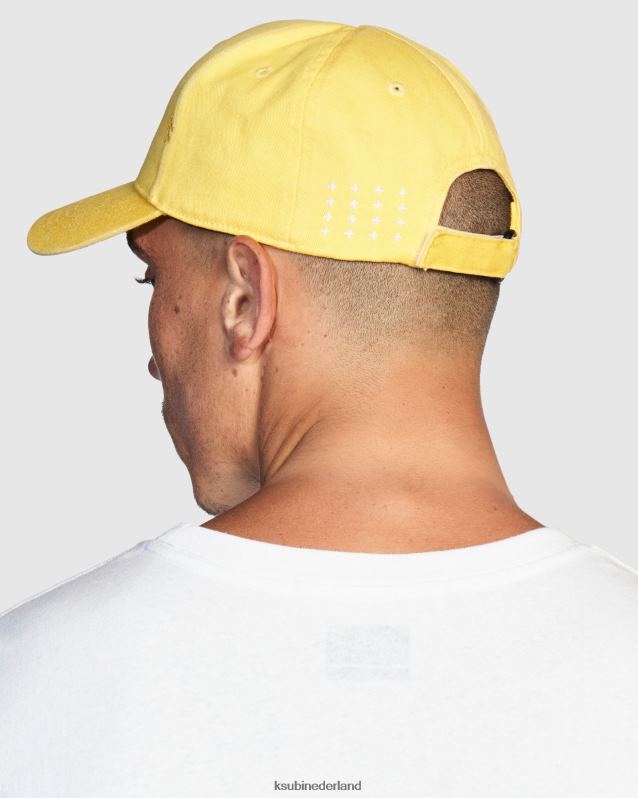 Ksubi unisex 4 x 4 gekruiste dollardop XT0TV249 accessoires geel