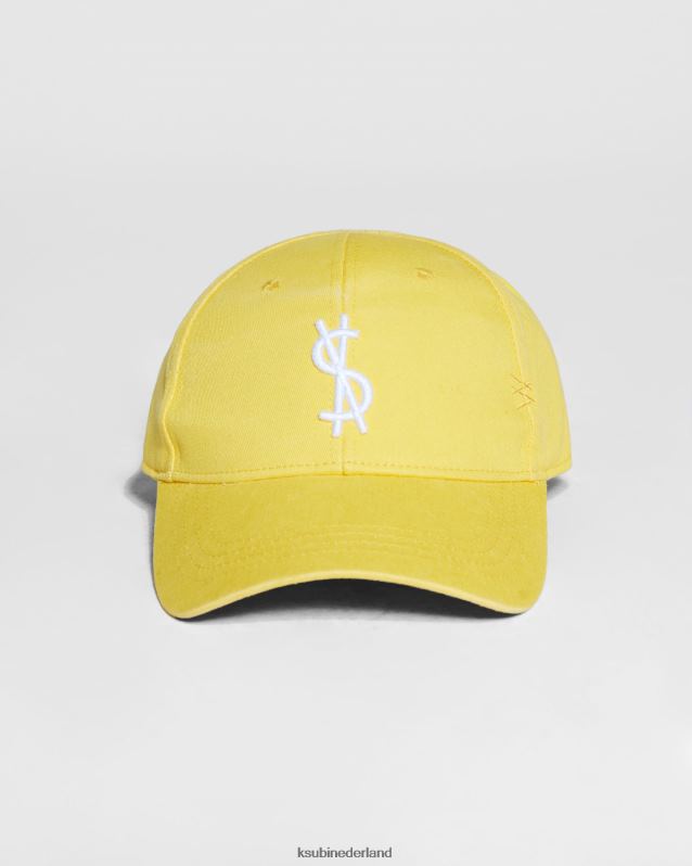 Ksubi unisex 4 x 4 gekruiste dollardop XT0TV249 accessoires geel