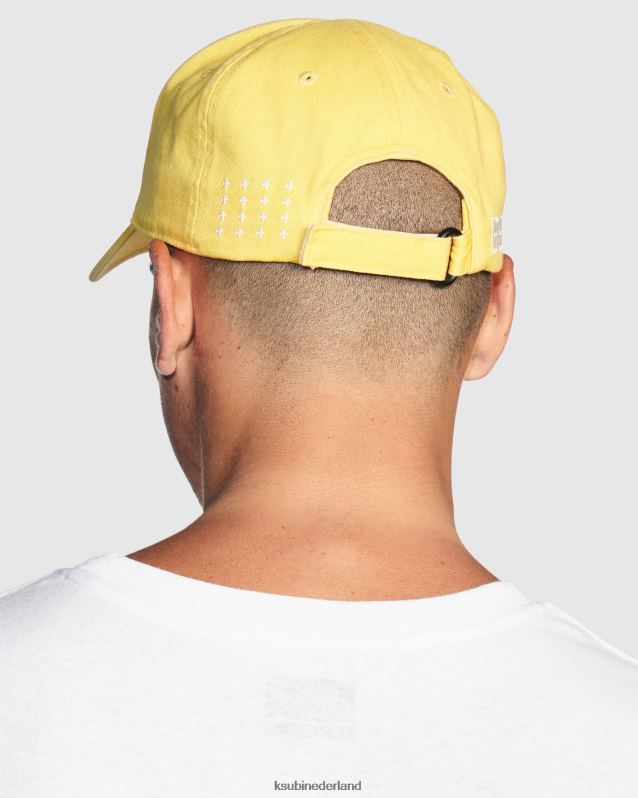Ksubi unisex 4 x 4 gekruiste dollardop XT0TV249 accessoires geel
