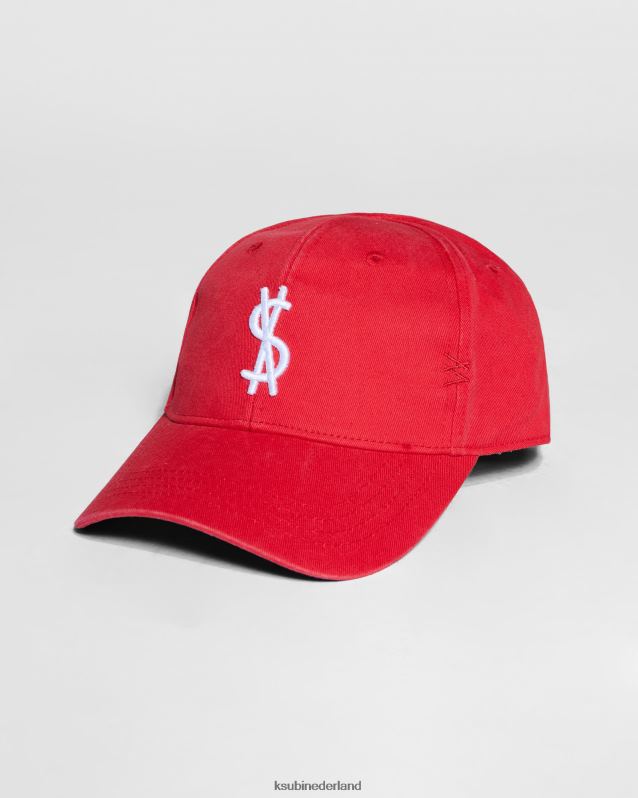 Ksubi unisex 4 x 4 gekruiste dollardop XT0TV449 accessoires rood