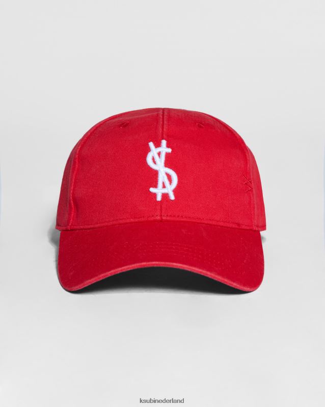 Ksubi unisex 4 x 4 gekruiste dollardop XT0TV449 accessoires rood