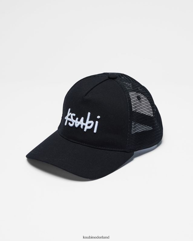 Ksubi unisex Interstate truckerpet uit 1999 XT0TV61 accessoires zwart/nylon