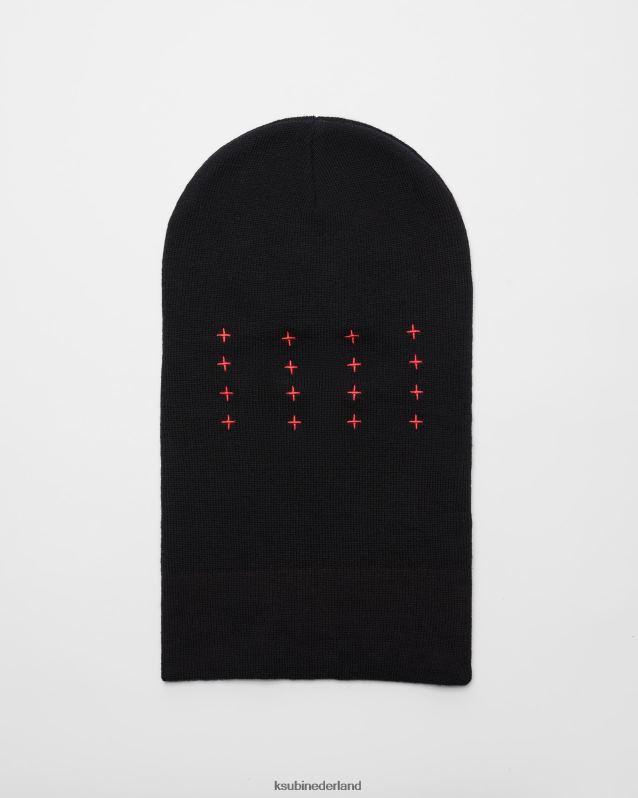 Ksubi unisex inkognito bivakmuts gelegd XT0TV409 accessoires zwart rood