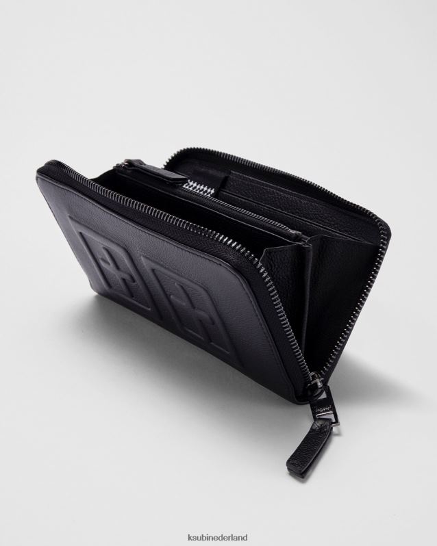 Ksubi unisex portemonnee met ritssluiting XT0TV185 accessoires zwart