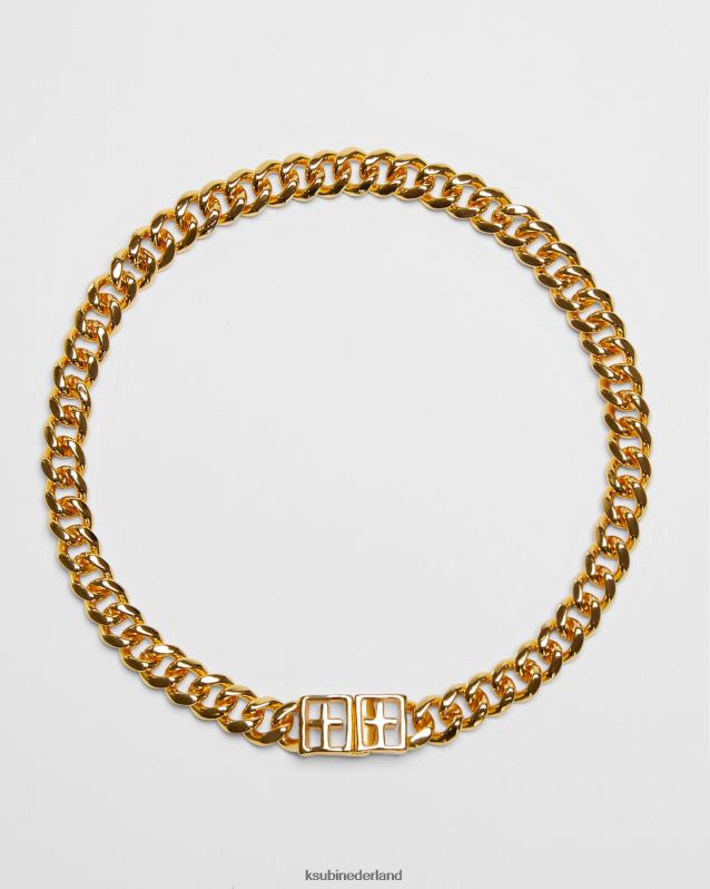 Ksubi unisex 18k dripps mogul ketting XT0TV241 accessoires goud