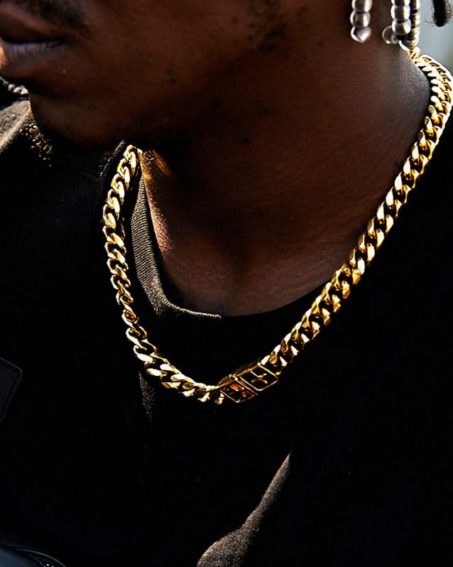 Ksubi unisex 18k dripps mogul ketting XT0TV241 accessoires goud