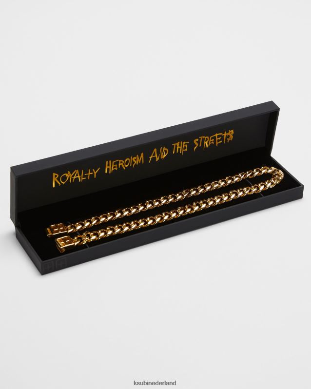 Ksubi unisex 18k dripps mogul ketting XT0TV241 accessoires goud