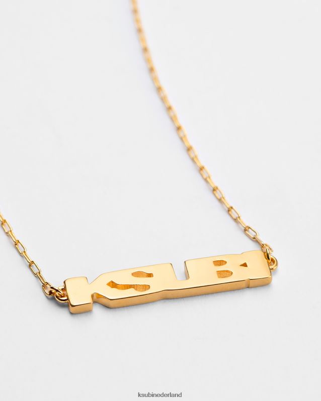 Ksubi unisex 18k dripps sott ketting XT0TV183 accessoires goud