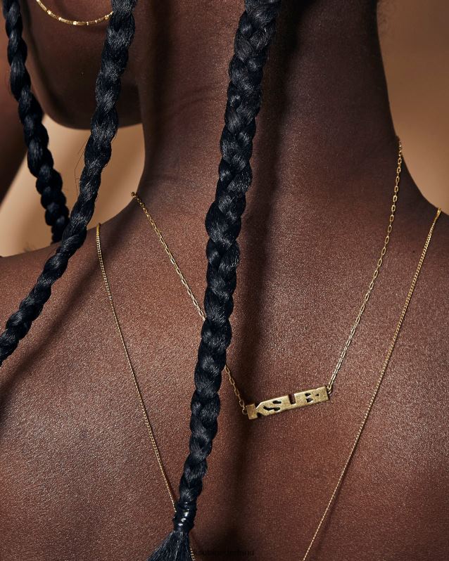 Ksubi unisex 18k dripps sott ketting XT0TV183 accessoires goud
