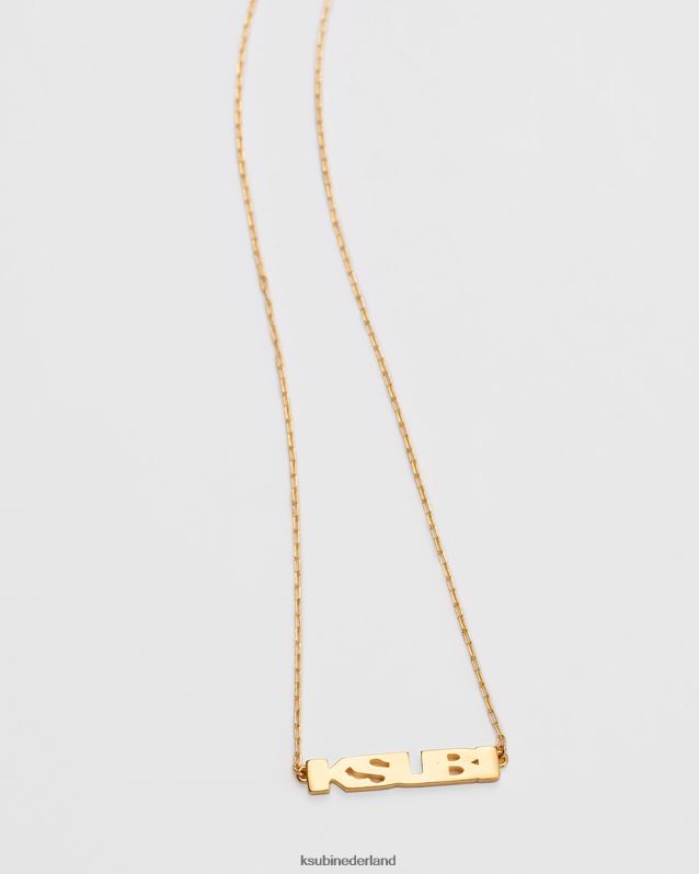 Ksubi unisex 18k dripps sott ketting XT0TV183 accessoires goud