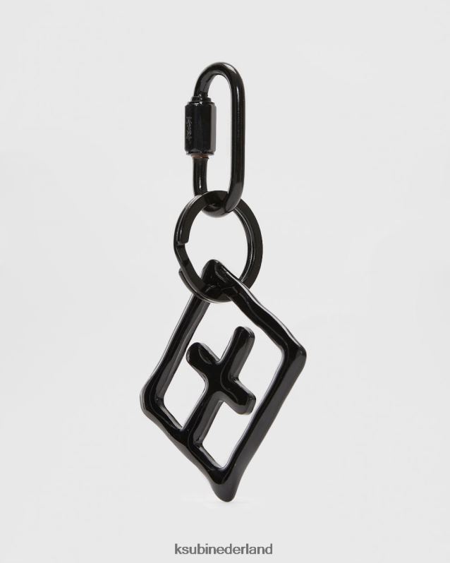 Ksubi unisex 1999 sleutelhanger XT0TV225 accessoires zwart emaille
