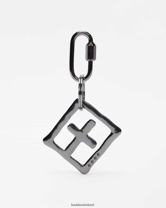 Ksubi unisex Kristallen sleutelhanger XT0TV268 accessoires zilver