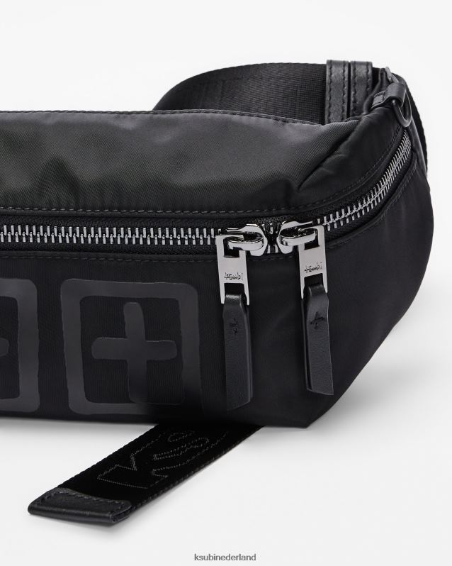 Ksubi unisex nylon opbergzakje XT0TV213 accessoires zwart