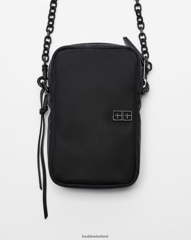 Ksubi unisex nylon uitrustingstas XT0TV211 accessoires zwart