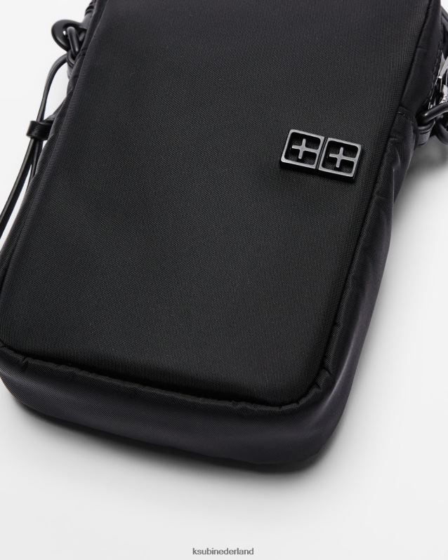 Ksubi unisex nylon uitrustingstas XT0TV211 accessoires zwart