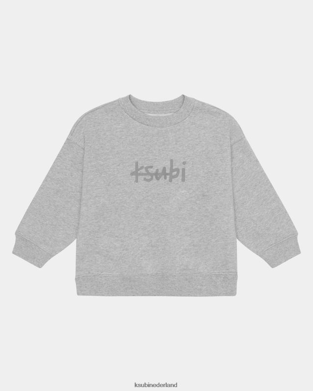 Ksubi kind Kleine biggie-crew uit 1999 XT0TV8 kleding grijs