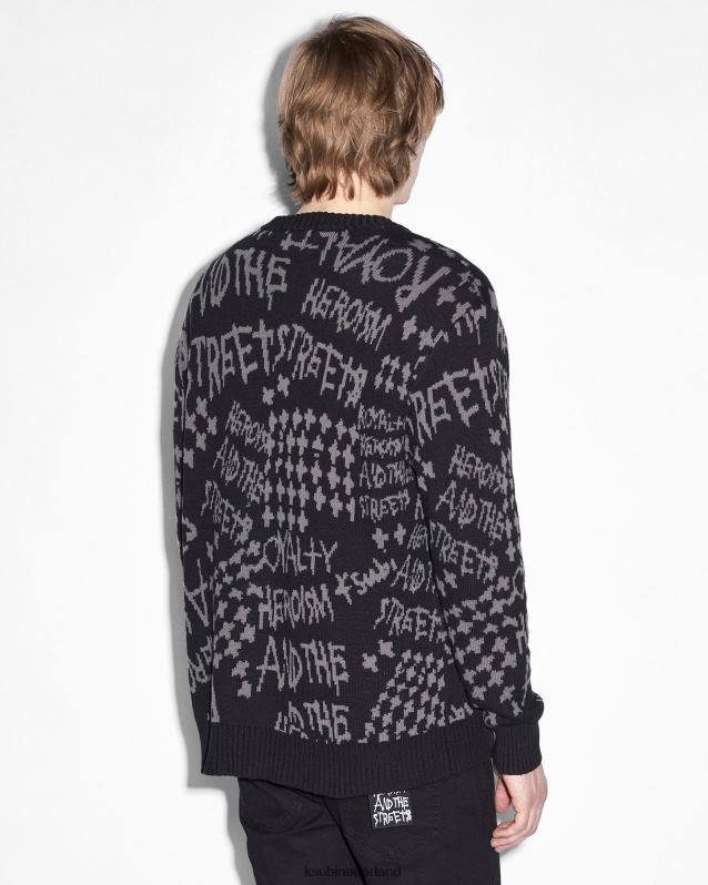 Ksubi mannelijk heldendom vest XT0TV346 kleding zwart