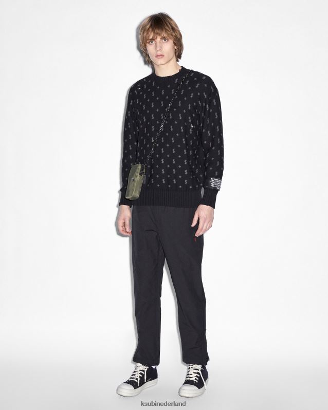 Ksubi mannelijk axioma broek XT0TV324 kleding zwart