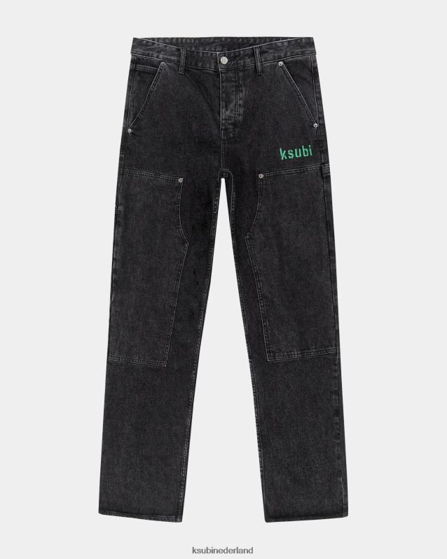 Ksubi mannelijk kant-en-klare broek XT0TV425 kleding zwart
