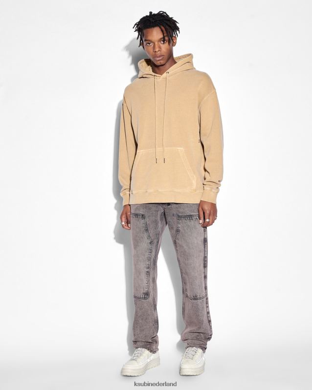 Ksubi mannelijk kant-en-klare broek afgestoft XT0TV426 kleding grijs