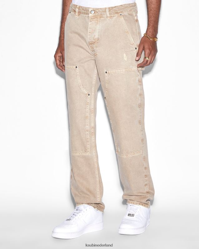 Ksubi mannelijk operator hijgt aardetinten XT0TV351 kleding ecru