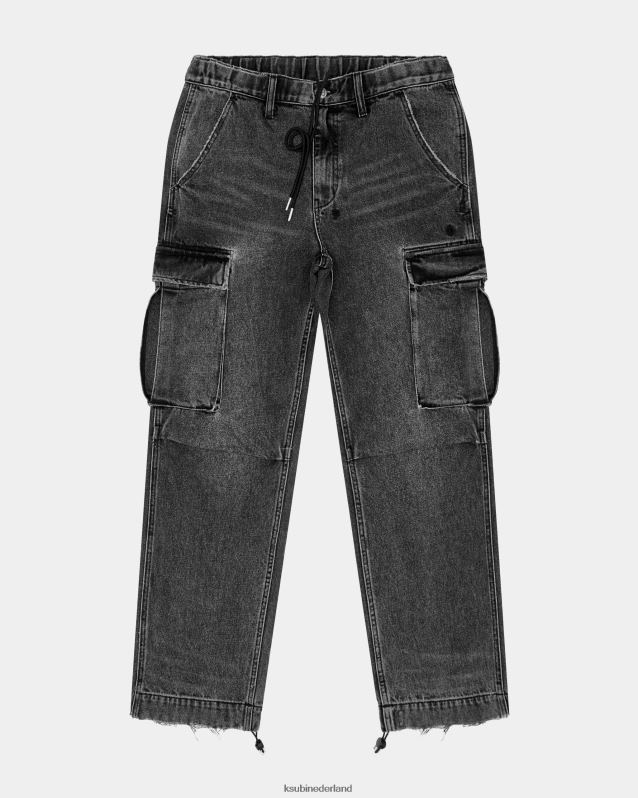 Ksubi mannelijk oproer cargobroek XT0TV333 kleding angst zwart
