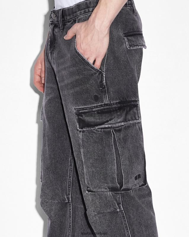 Ksubi mannelijk oproer cargobroek XT0TV333 kleding angst zwart