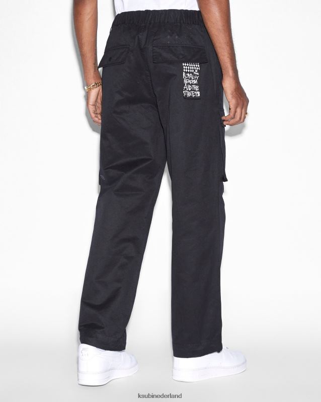 Ksubi mannelijk snellere voortvluchtige lading XT0TV407 kleding zwart