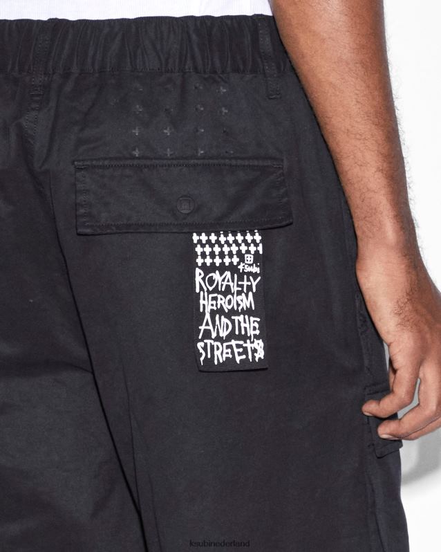 Ksubi mannelijk snellere voortvluchtige lading XT0TV407 kleding zwart