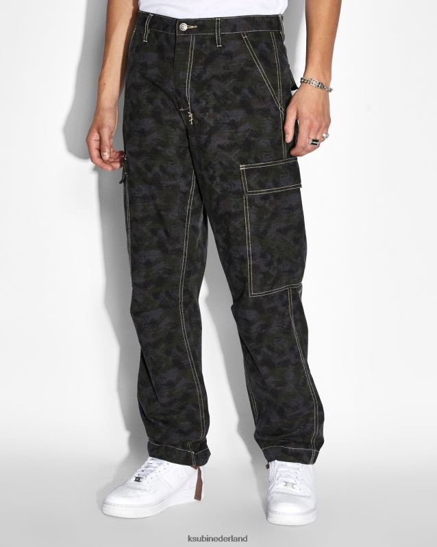 Ksubi mannelijk voortvluchtige cargobroek XT0TV448 kleding camouflage