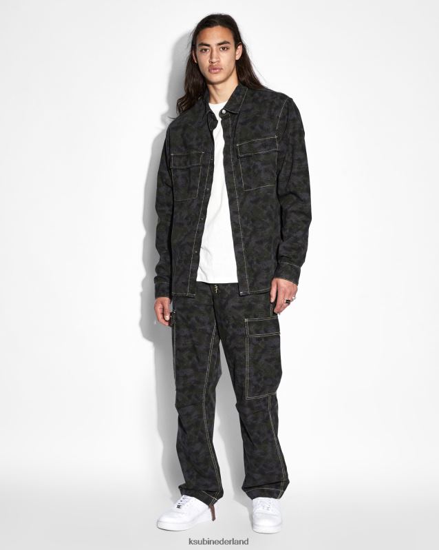Ksubi mannelijk voortvluchtige cargobroek XT0TV448 kleding camouflage