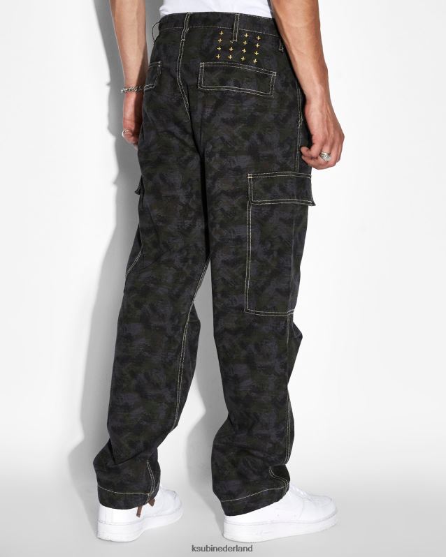 Ksubi mannelijk voortvluchtige cargobroek XT0TV448 kleding camouflage