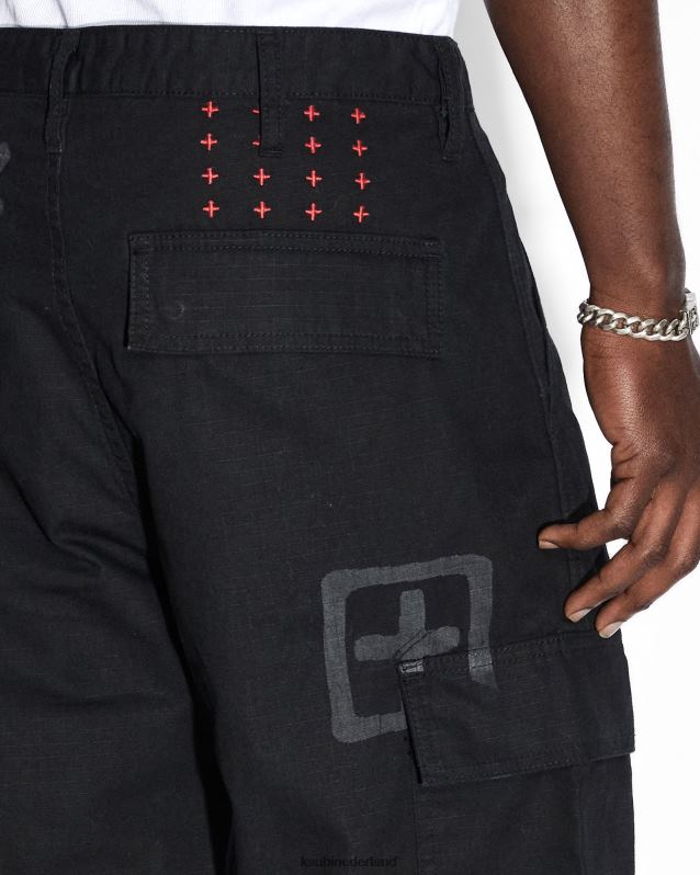 Ksubi mannelijk voortvluchtige cargobroek XT0TV473 kleding zwart