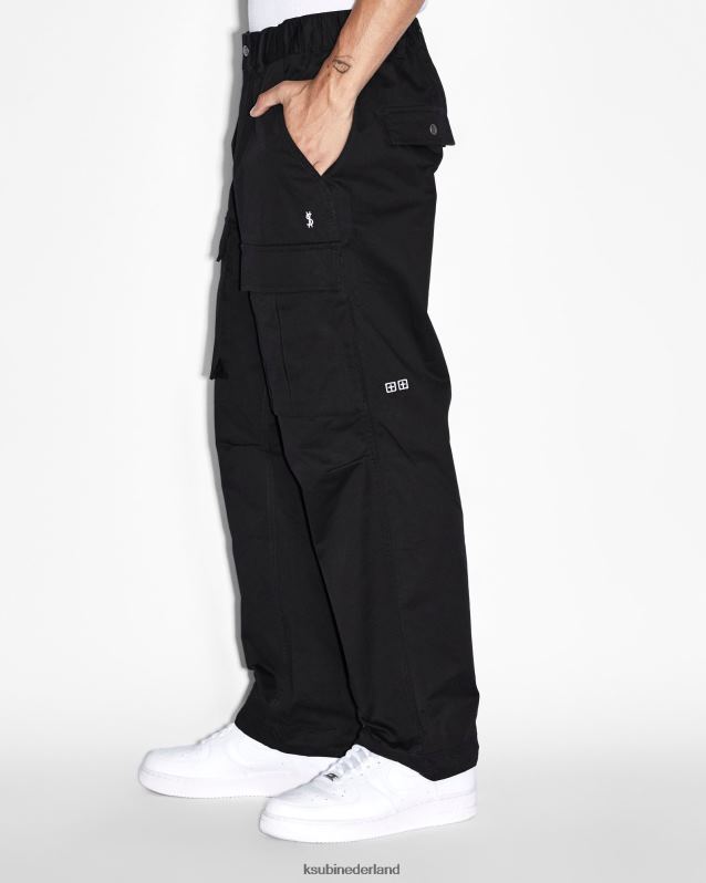 Ksubi mannelijk voortvluchtige cargobroek XT0TV474 kleding zwart