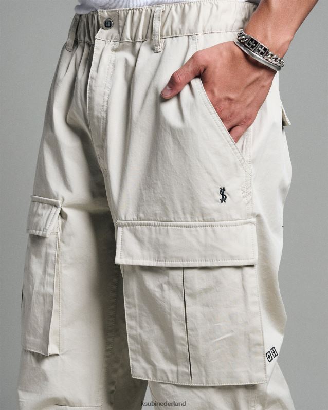 Ksubi mannelijk voortvluchtige cargobroek XT0TV495 kleding wit