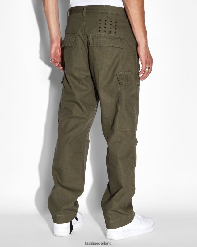 Ksubi mannelijk voortvluchtige cargobroek XT0TV499 kleding groente