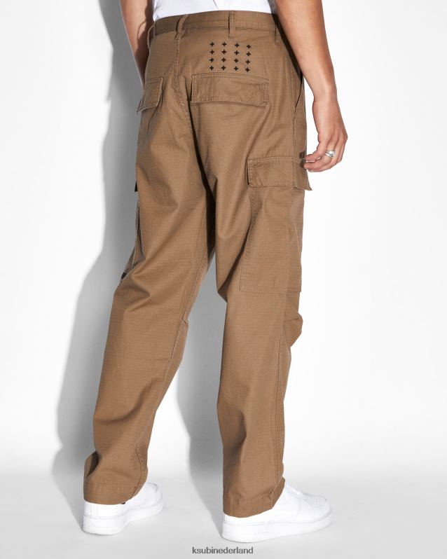 Ksubi mannelijk voortvluchtige cargobroek XT0TV507 kleding donkere tint