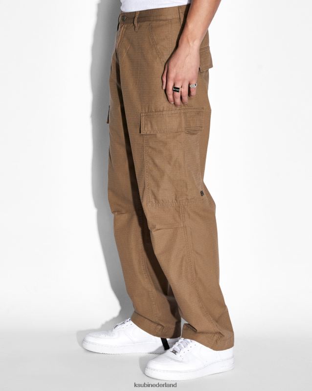 Ksubi mannelijk voortvluchtige cargobroek XT0TV507 kleding donkere tint