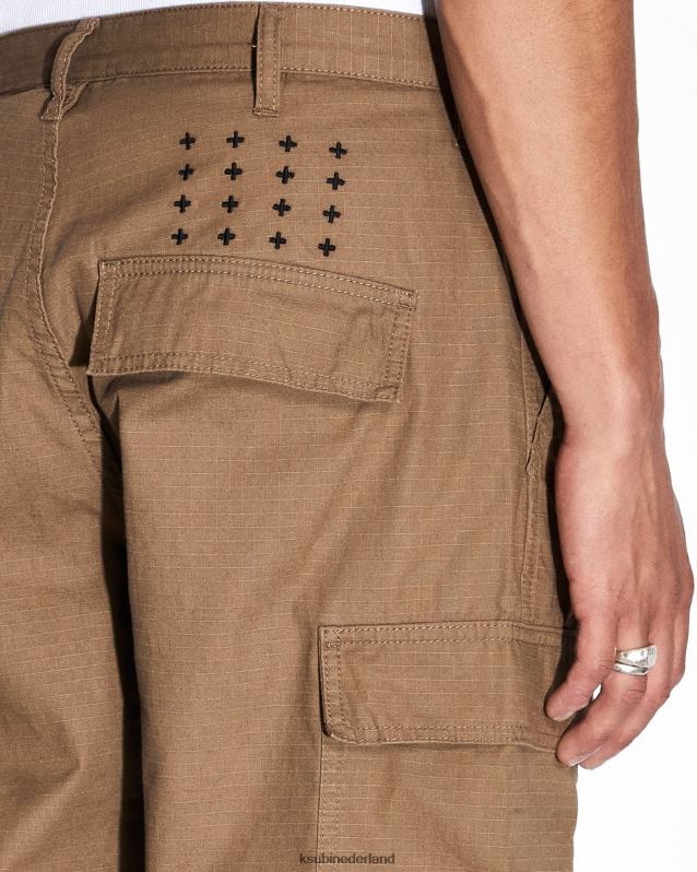 Ksubi mannelijk voortvluchtige cargobroek XT0TV507 kleding donkere tint