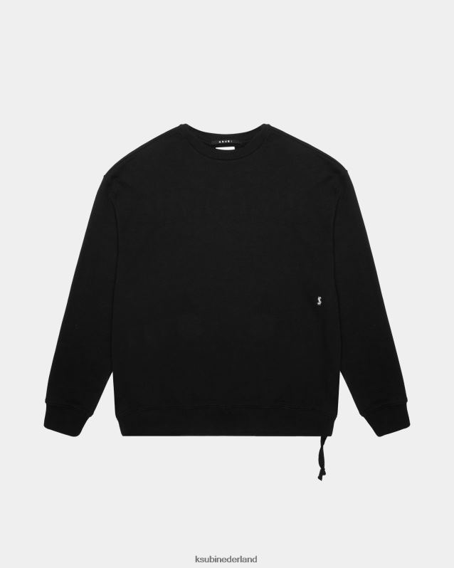 Ksubi mannelijk 4 x 4 grote bemanning XT0TV410 kleding pikzwart