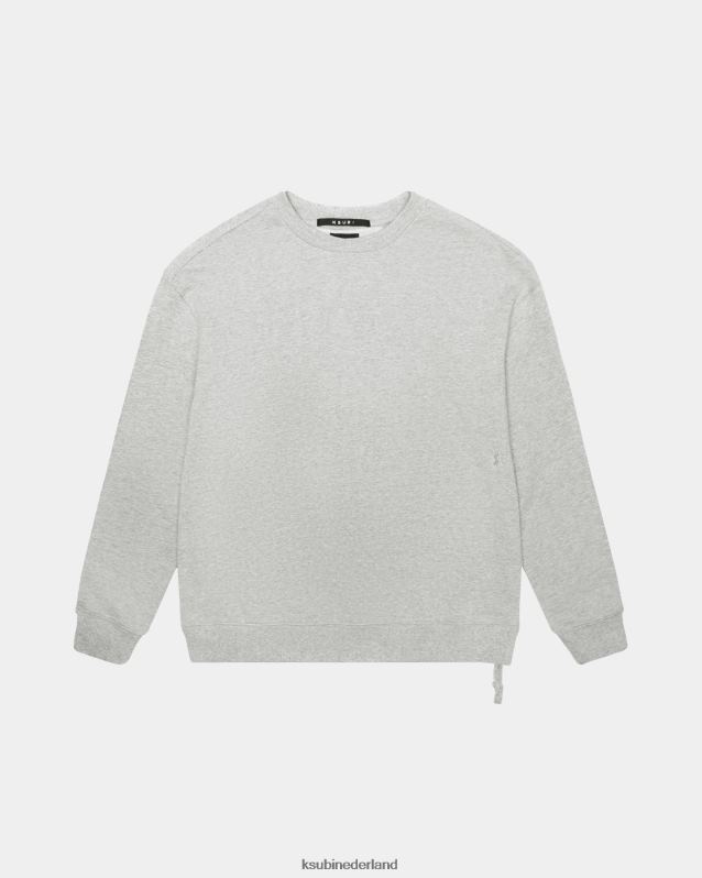 Ksubi mannelijk 4 x 4 grote bemanning XT0TV451 kleding grijs