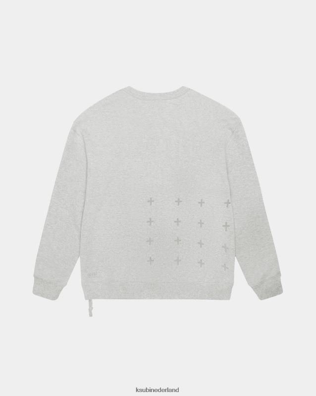 Ksubi mannelijk 4 x 4 grote bemanning XT0TV451 kleding grijs