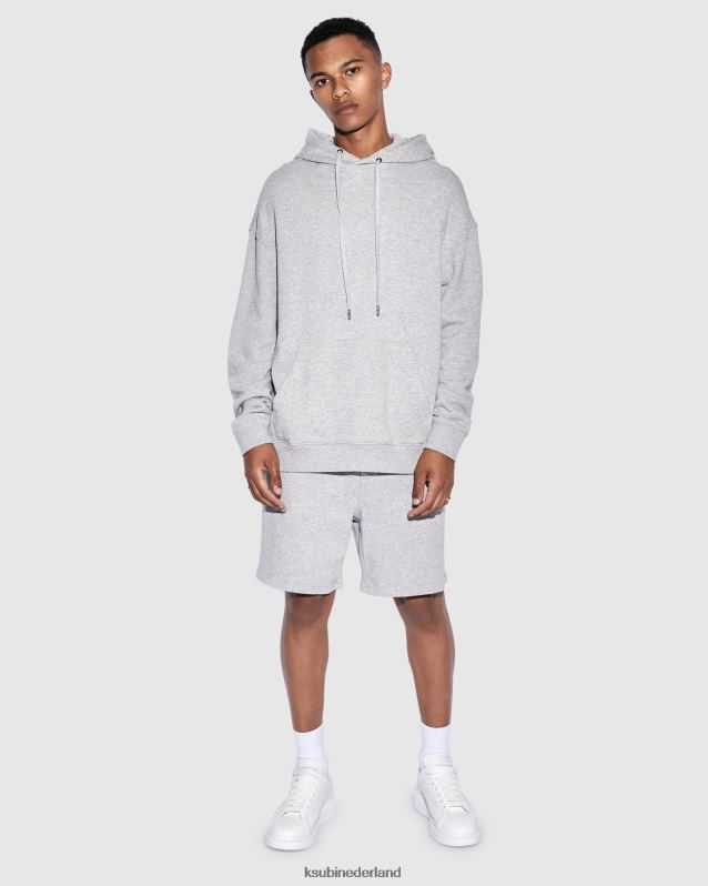 Ksubi mannelijk 4 x 4 grote hoodie XT0TV432 kleding grijs