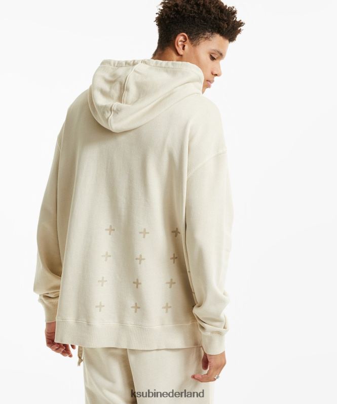 Ksubi mannelijk 4 x 4 grote hoodie XT0TV452 kleding woestijn bruin