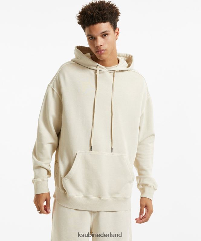 Ksubi mannelijk 4 x 4 grote hoodie XT0TV452 kleding woestijn bruin