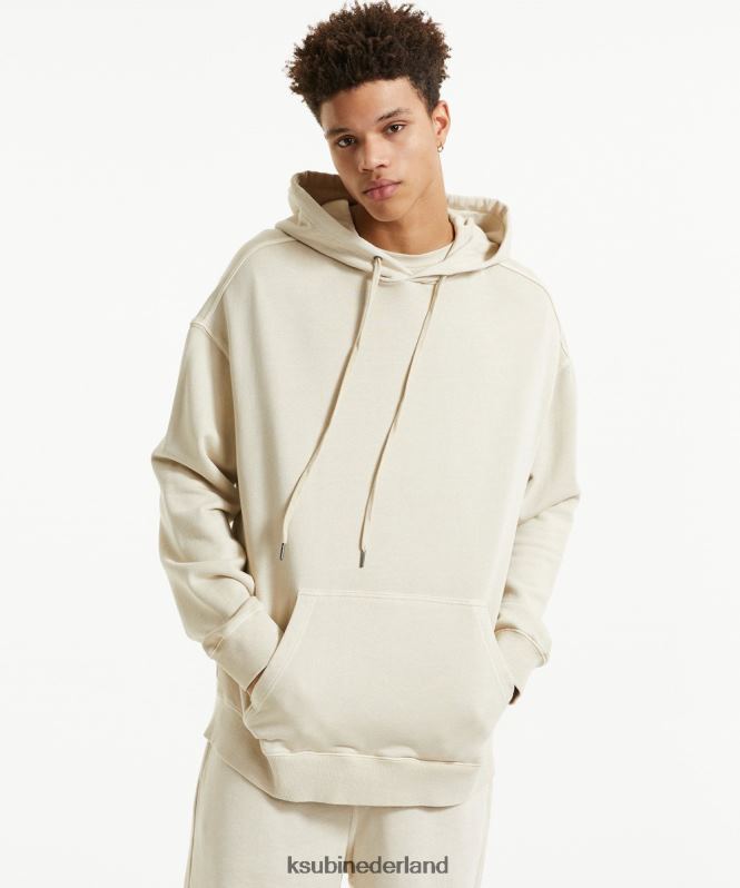 Ksubi mannelijk 4 x 4 grote hoodie XT0TV452 kleding woestijn bruin