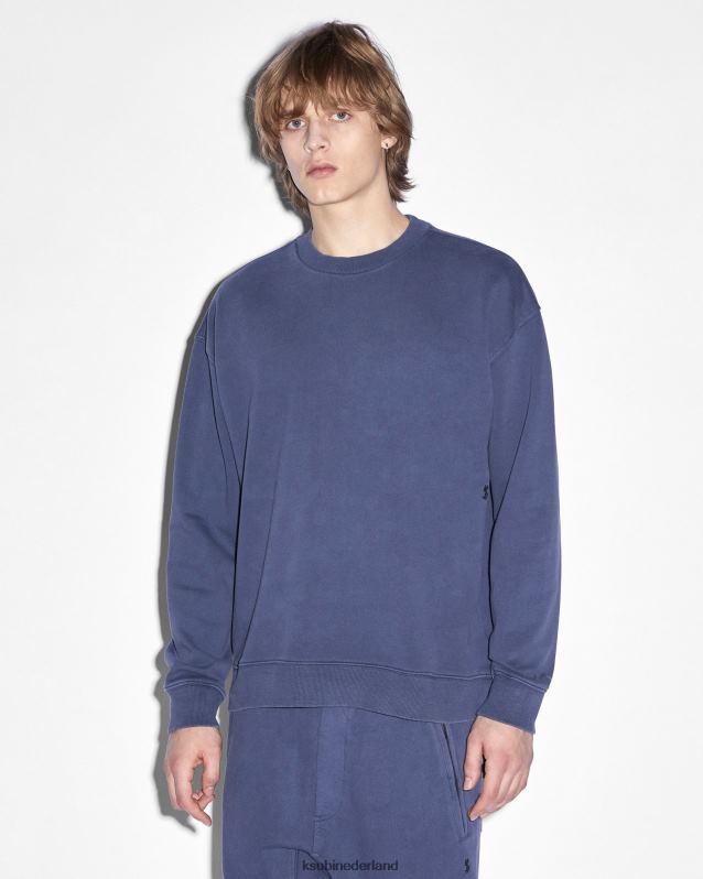Ksubi mannelijk 4x4 biggie bemanning diep XT0TV468 kleding Diepblauw