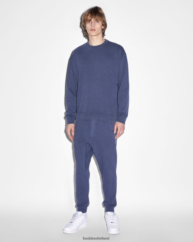 Ksubi mannelijk 4x4 biggie bemanning diep XT0TV468 kleding Diepblauw